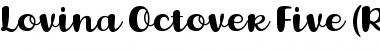 Download Lovina October Five Regular Font Title Preview