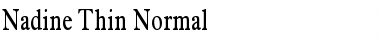 Download Nadine Thin Normal Font