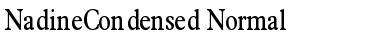 Download NadineCondensed Normal Font
