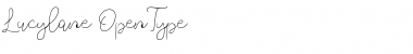 Download Lucylane Free Regular Font Title Preview