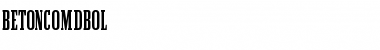 Download BetonComDBol Regular Font Title Preview