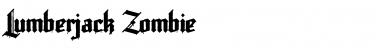 Download Lumberjack Zombie Regular Font Title Preview