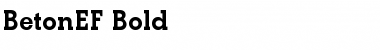 Download BetonEF Regular Font Title Preview