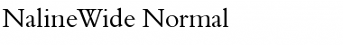 Download NalineWide Normal Font Title Preview