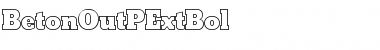 Download BetonOutPExtBol Regular Font Title Preview