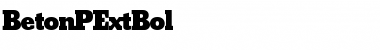 Download BetonPExtBol Regular Font Title Preview