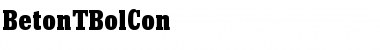 Download BetonTBolCon Regular Font Title Preview