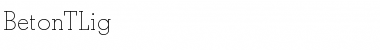 Download BetonTLig Regular Font Title Preview