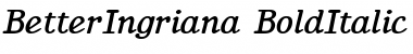 Download BetterIngriana BoldItalic Font Title Preview