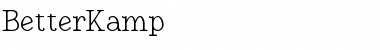 Download BetterKamp Regular Font Title Preview