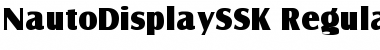 Download NautoDisplaySSK Regular Font Title Preview