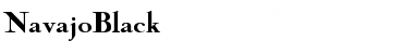 Download NavajoBlack Regular Font Title Preview