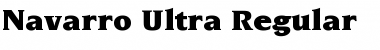 Download Navarro-Ultra Regular Font Title Preview