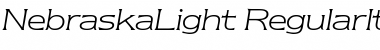 Download NebraskaLight RegularItalic Font