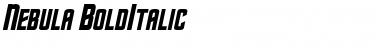 Download Nebula BoldItalic Font