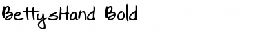 Download BettysHand Bold Font Title Preview