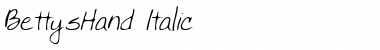 Download BettysHand Italic Font Title Preview