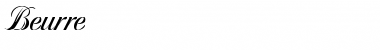Download Beurre Regular Font Title Preview
