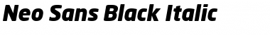 Download Neo Sans Black Italic Font