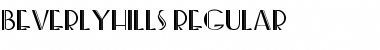 Download BeverlyHills Regular Font Title Preview