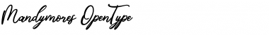 Download Mandymores Regular Font Title Preview