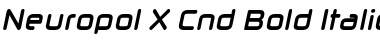 Download Neuropol X Cnd Bold Italic Font