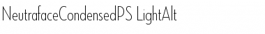 Download NeutrafaceCondensedPS Light Font