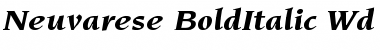 Download Neuvarese-BoldItalic Wd Regular Font Title Preview