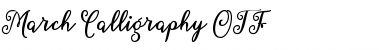 Download March Calligraphy Regular Font Title Preview