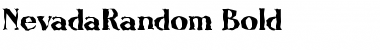 Download NevadaRandom Bold Font Title Preview