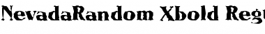 Download NevadaRandom-Xbold Regular Font Title Preview