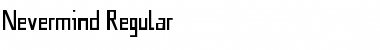 Download Nevermind Regular Font Title Preview