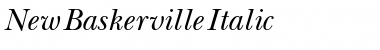 Download New Baskerville Italic Font Title Preview