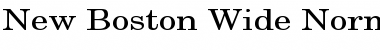 Download New Boston Wide Normal Font Title Preview