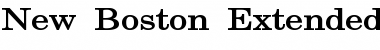 Download New Boston-Extended Bold Font Title Preview