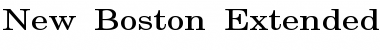 Download New Boston-Extended Normal Font Title Preview