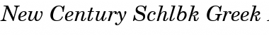 Download NewCenturySchlbkGreek Up Italic Font Title Preview