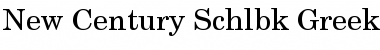 Download NewCenturySchlbkGreek Up Regular Font Title Preview