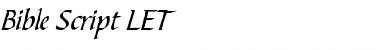 Download Bible Script LET Plain Font Title Preview