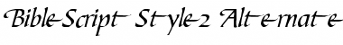 Download BibleScript Style2 Plain Font Title Preview