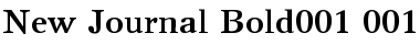 Download New Journal Bold Font