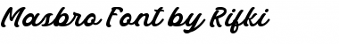 Download Masbro Regular Font