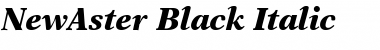 Download NewAster-Black BlackItalic Font