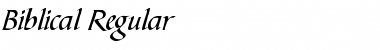 Download Biblical Regular Font Title Preview