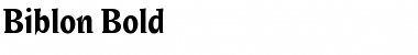 Download Biblon Bold Font Title Preview