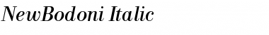 Download NewBodoni Italic Font