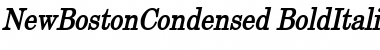 Download NewBostonCondensed BoldItalic Font