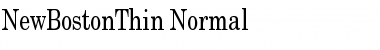 Download NewBostonThin Normal Font