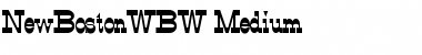 Download NewBostonWBW Medium Font