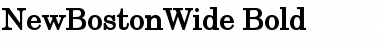 Download NewBostonWide Bold Font